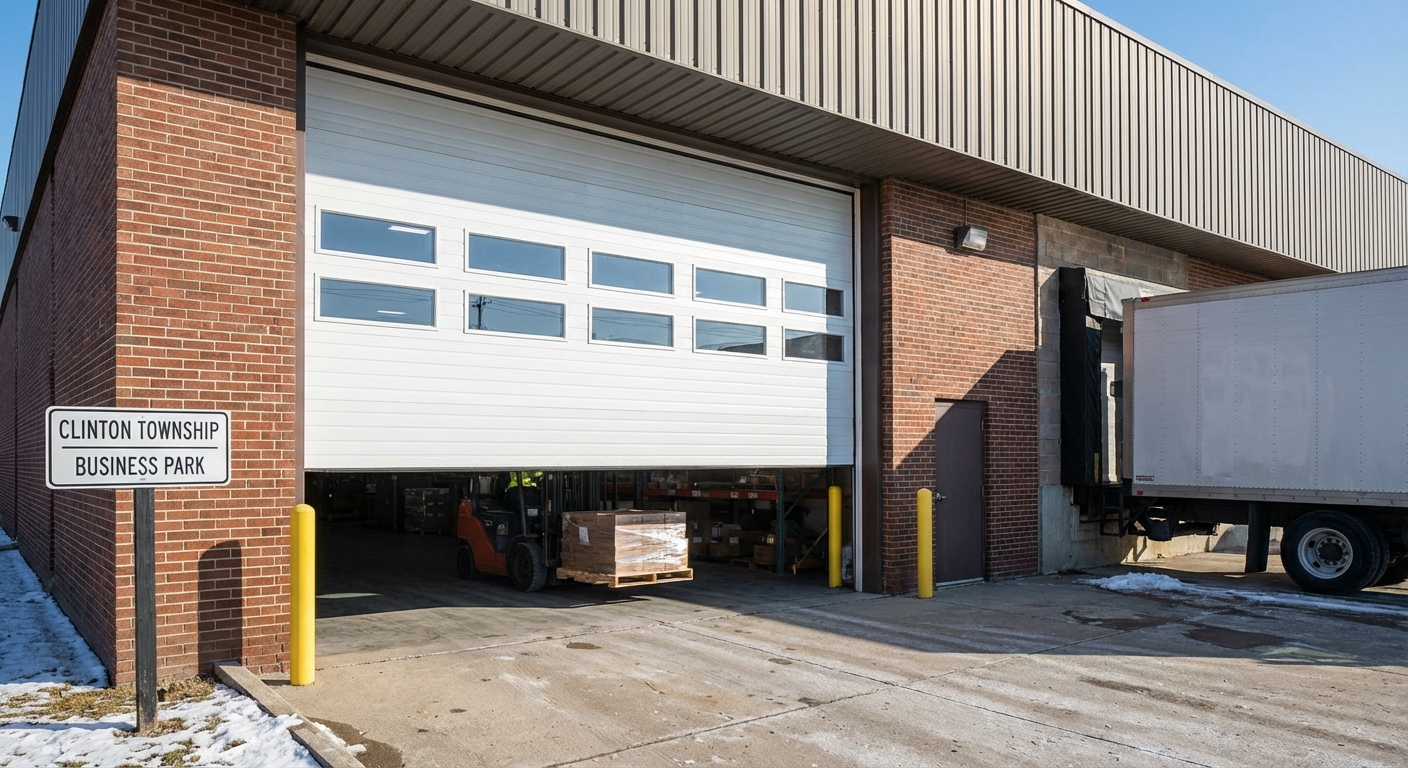 Commercial garage door solutions for Clinton Township businesses
