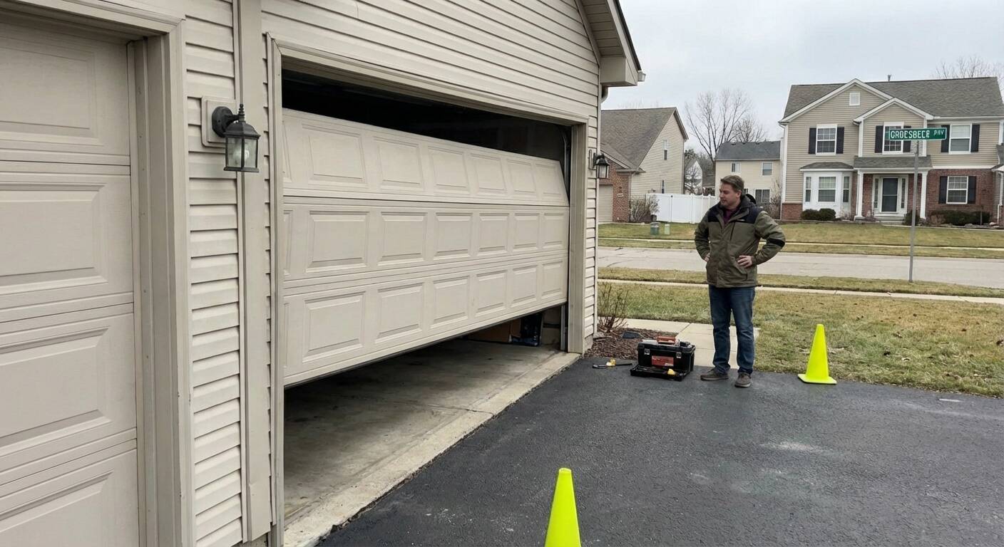 Is Your Garage Door in Clinton Township Off Track?