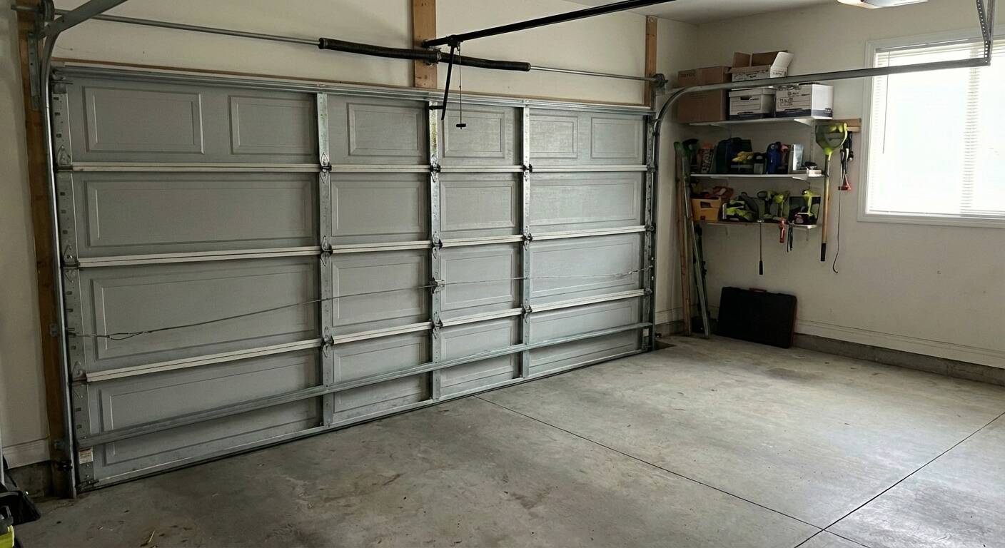 Garage door slamming shut safety hazard and repair